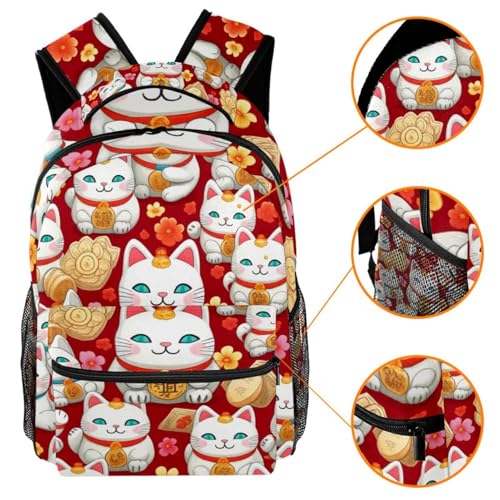 Sac à dos de campus voyage porte-bouteille filles garçons multicolore