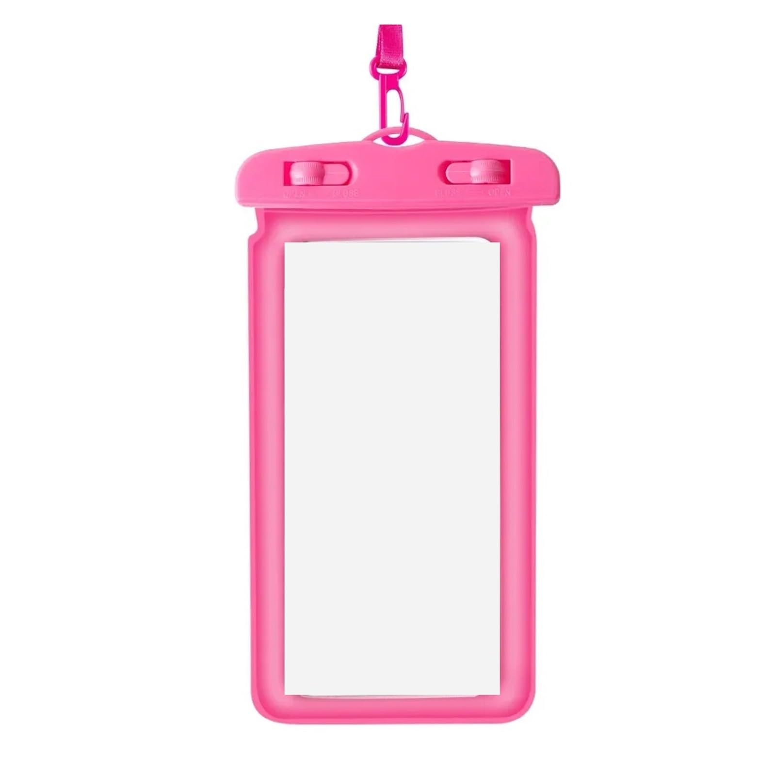 Pochette étanche universelle rose pour téléphone portable avec cordon - 3