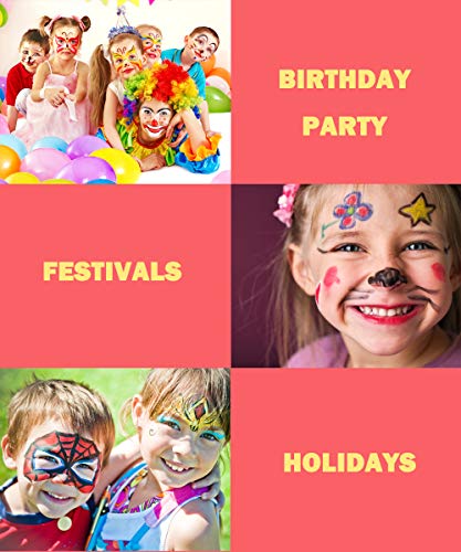 Colormaster Face Paint Crayons Kits For Kids– Face Painting Set Including12 Colors Crayon, Non-Toxic And High-Quality Paint For Halloween Makeup, Costumes, Birthday Party (12 Color Bright) #TOP5