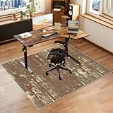 Fzamudng Alfombrilla para Silla de Oficina para Computadora de Madera Dura, Protector de Silla de Escritorio, Alfombras para Sillas de Ruedas, Alfombra para Silla Gaming 130 x 160 cm