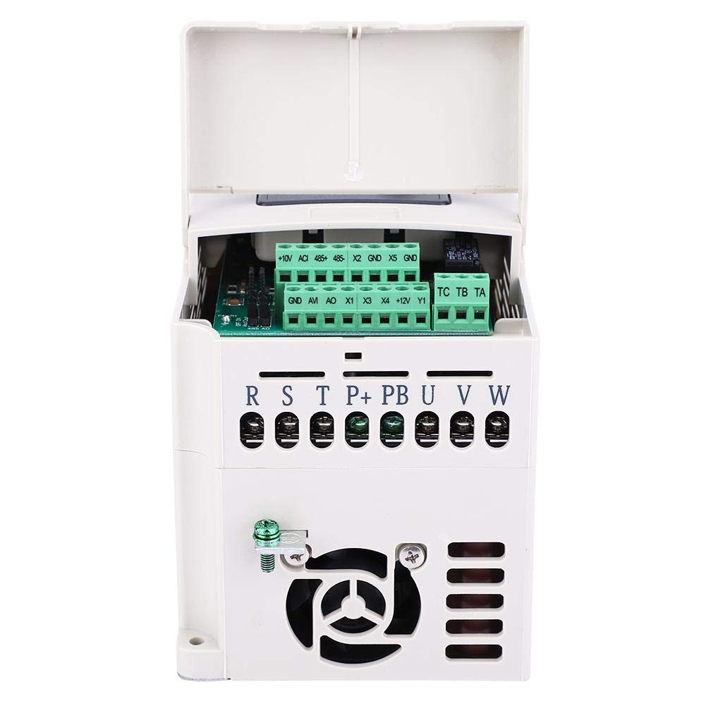 Inverter VFD trifase, convertitore di frequenza variabile, 380V 1.5KW-7.5KW, con funzioni di protezione complete, per macchine di produzione, ventilatori per siccità, pompe(7.5KW)