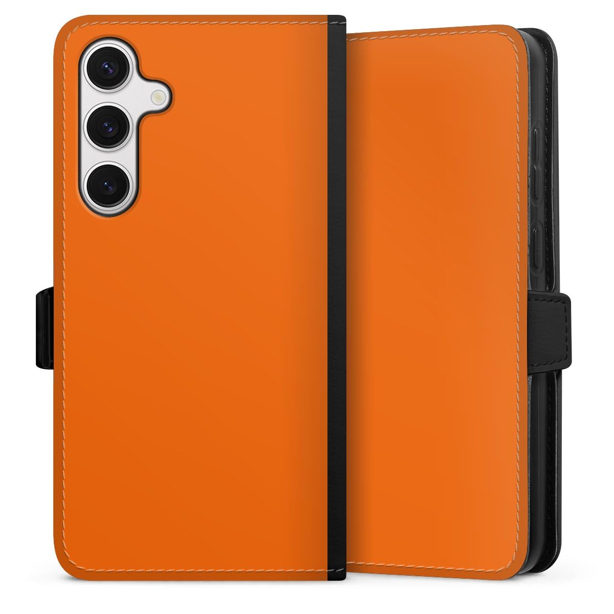 Etui Samsung Galaxy S24 Plus DeinDesign Folio Magnétique Orange - 2