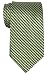 Retreez Wavy Zig Zag Stripe Pattern Woven Men's Tie Necktie - Various Colors