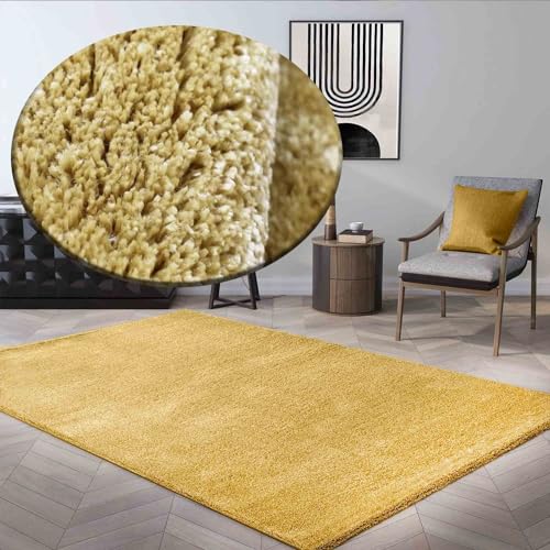 VIMODA Teppich kurzflor Einfarbig Super Qualität Ultra Soft für Wohnzimmer, Kinderzimmer,...