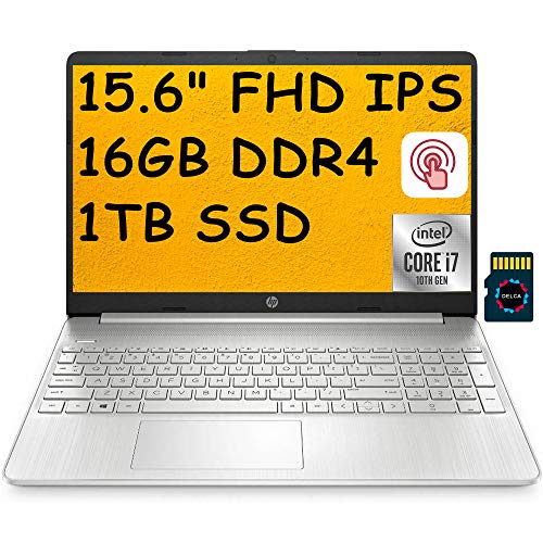 Discount 90% 2021 HP 15 Premium Laptop Computer I 15.6 FHD IPS Touchscreen Display I 10th Gen Intel Quad-Core i7-1065G7 I 16GB DDR4 1TB SSD I WiFi Webcam HP Fast Charge USB-C Win 10 + 32GB Micro SD Card Discount 80% 2021 HP 15 Premium Laptop Computer I 15.6 FHD IPS Touchscreen Display I 10th Gen Intel Quad-Core i7-1065G7 I 16GB DDR4 1TB SSD I WiFi Webcam HP Fast Charge USB-C Win 10 + 32GB Micro SD Card