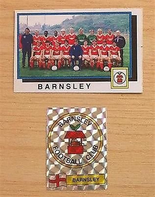 Panini 86 (1986) Football Album Foil Club Badge Team Sticker Barnsley The Tykes