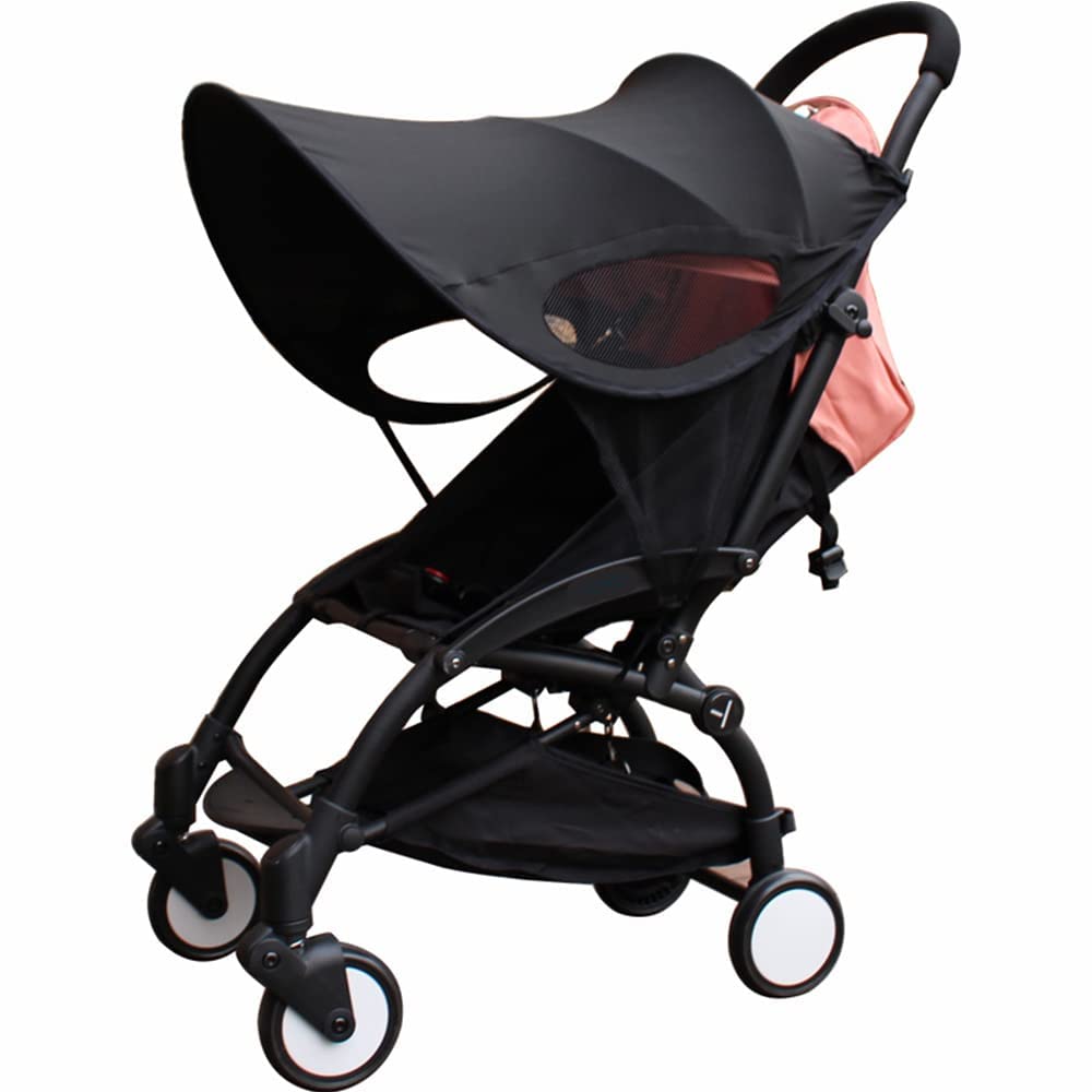 Stroller Sun Shade Cover Universal Baby Pushchair Canopy Waterproof Buggy Sunshade Pram Parasol Wide UV Protection Awning UPF 50 Sun Shield for Pushchair Stroller Buggy Pram