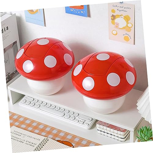 Caneca de Basura Pequeña Rectangular de Escritorio Luxshiny 2 Piezas miniatura 4