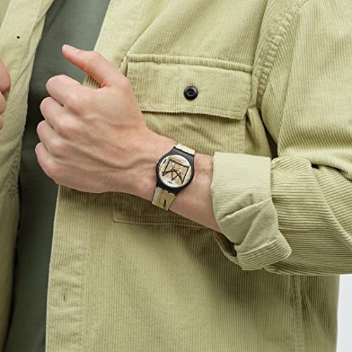 Swatch Untitled by Jean-Michel Basquiat Unisex Casual Watch (Model:SUOZ355) by Swatch - Image 2