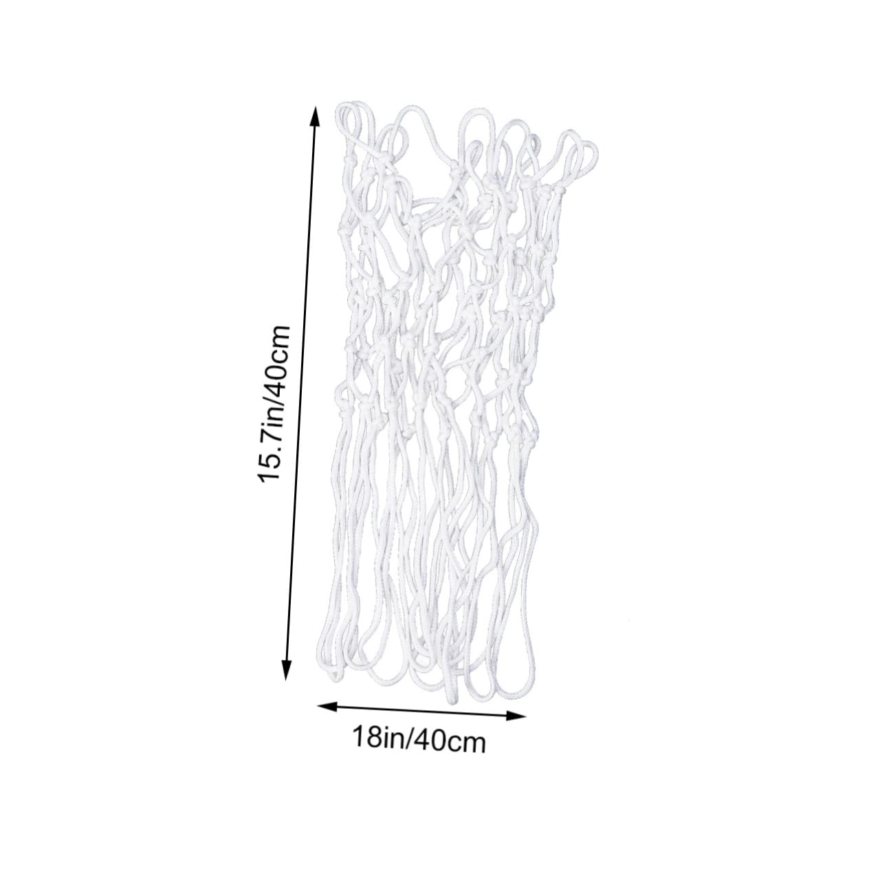 Garneck Glow-in-The-Dark Basketball Rim Net Nylon Nightlight for School Public Facilities