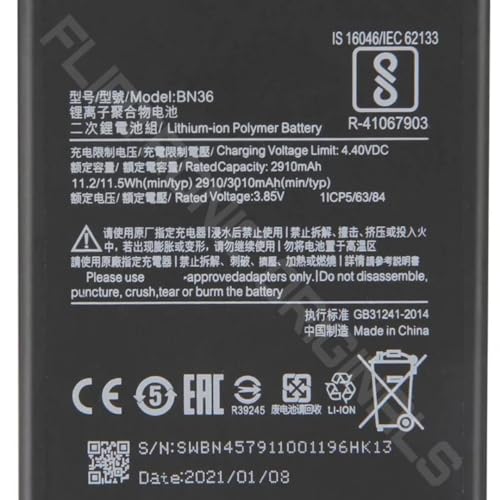Image of BN36 Battery for Redmi A2 / 6X /M1804D2SG / M1804D2SI / MZB6440IN Battery with 6 Month Warranty****(U191)
