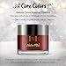 SNS Nail Dip Powder, Gelous Color Dipping Powder - Angola Rock Candy (Brown/Maroon, Cream) - Long-Lasting Dip Nail Color Lasts 14 Days - Low-Odor & No UV Lamp Required - 1oz
