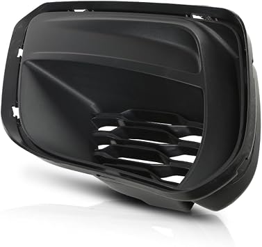 LQI Fog Light Cover Driver Left Side Compatible with Dodge Charger 2020-2023 for Models With Hood Scoop Black