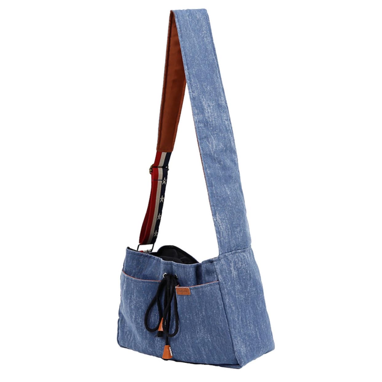 GALPADA Pet Sling Shoulder Bag for Cat Dog Travel Portable Pet Carrier Bag Ventilation Mesh Washable Cotton Dog Carrier Sling