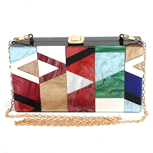 Image of LETODE Acrylic Clutch Bags Purse Perspex Bag Handbags for Women