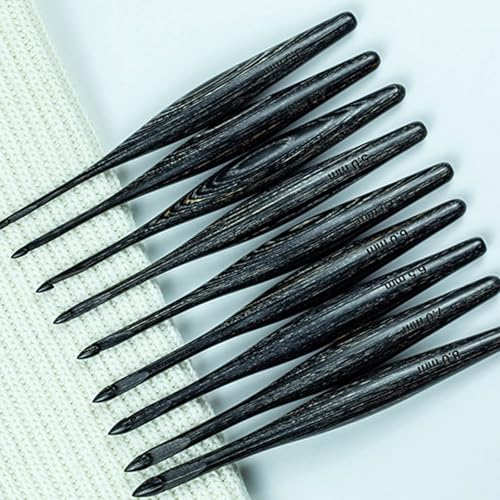 Agujas de ganchillo de madera ergonómicas y artesanales para tejer con total comodidad 4