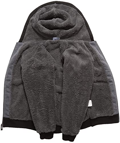 Image of ZITY Boys Zip Up Hoodie Fleece Jacket Kids Sherpa Lined Sweatshirts Outerwear Unisex Warm Winter Coat 6-15 Years Old