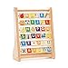 Melissa & Doug ABC-123 Abacus - Classic Wooden Educational Toy with 36 Letter and Number Tiles