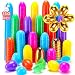 YEAHBEER 144 Plastic Easter Eggs & 6 Golden Eggs - 2 3/8" - Easter Theme Party Favor - Easter Eggs Hunt Basket Stuffers Filler (150 Pack)