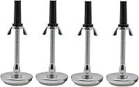 Vista 1 de Kings Brand Furniture Patas deslizantes ajustables para marco de cama roscado – Patas de cama para reemplazar ruedas – Reemplazo de patas de cama