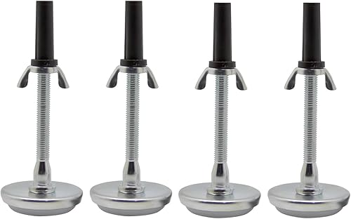 Kings Brand Furniture Patas deslizantes ajustables para marco de cama roscado – Patas de cama para reemplazar ruedas – Reemplazo de patas de cama