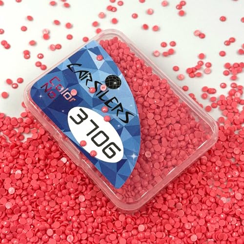 Carsilers Diamond Painting Beads 3706,Diamonds Painting Accessories Replacement for Missing Drills,Diamond Beads Replacement Drills Gems Stones,Round,About 3500pcs