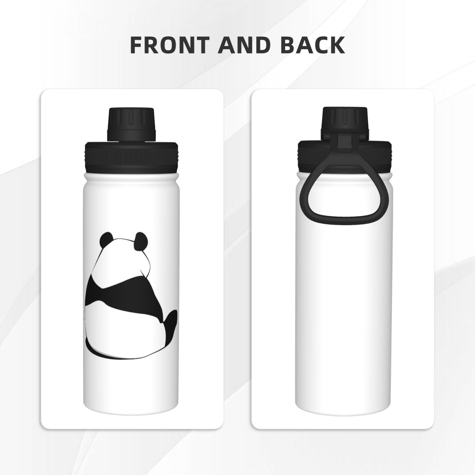 Amazon｜水筒 パンダ ホワイト 白 スポーツボトル 直飲み 保温保冷