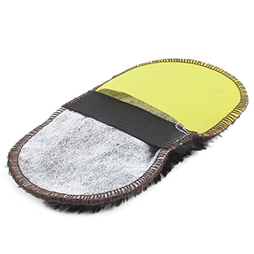 Ruilogod Faux Fur Home Portable Soft Shoes Cleaning Tool Clean Glove Black (id: 67b 951 437 24c ea7