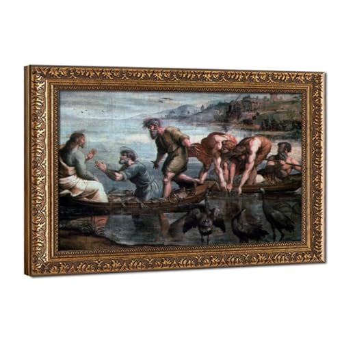 Toile Miraculous Draught of Fishes Raphael pour habiller un grand mur vide