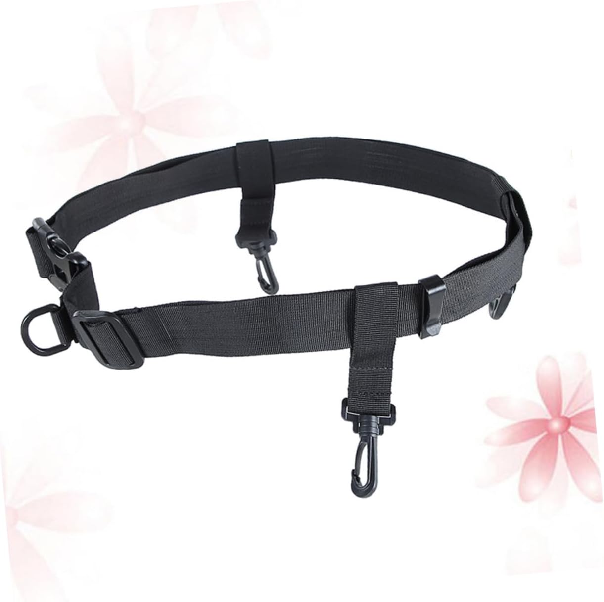 Safety Strap Waist Belt Fishing Tackle Accessories Adjustable Wader Wading Belt Black