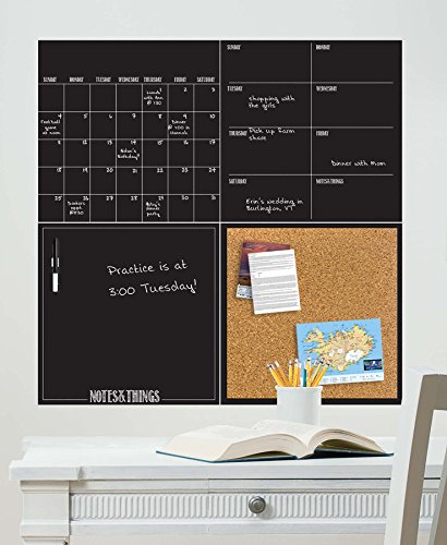 Wallpops Wpe1875 4 Piece Organizer Kit, Black #TOP1