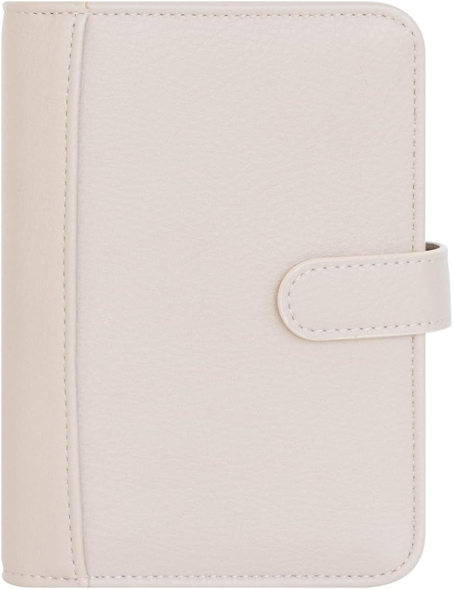 FranklinCovey - Reese Ring-Bound Binder for FranklinCovey Planners | Simulated Leather - Snap Binder (Pocket, Driftwood)