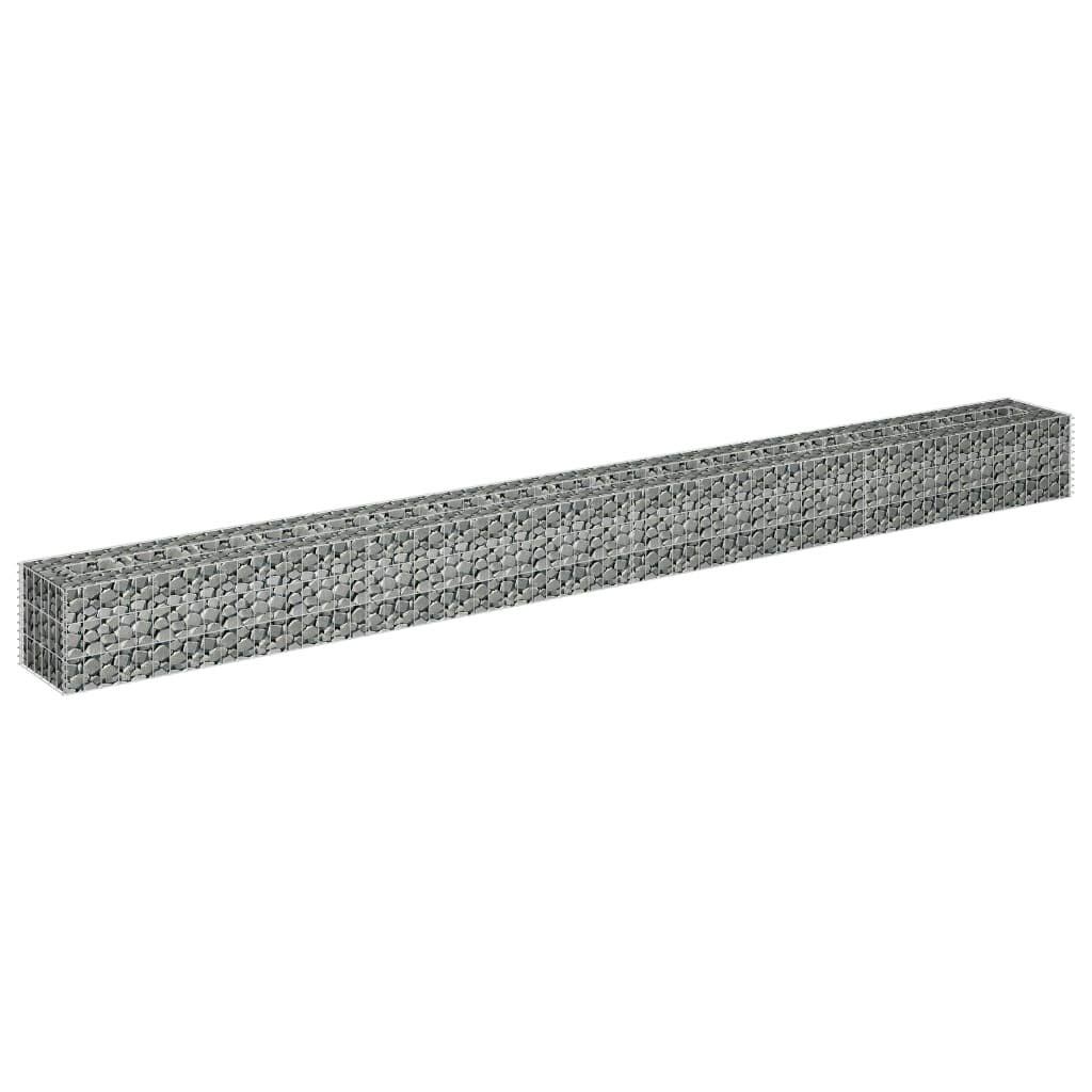 Arriate, Mesa De Cultivo, Huerto Domestico, Cultivo De Plantas Aromaticas, Arriate De Jardín, de gaviones de Acero 360x30x30 cm
