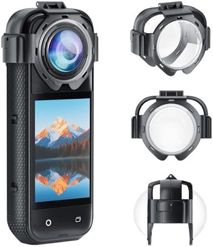 For Insta360 X5 Anti-Fog Snap-On Lens Protector Durable Glass Cover