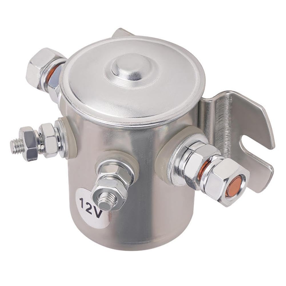 300A Continuous Duty Solenoid Relay 12V Nickel Plated Compatible with SA4201 SAS4201 SAS4202 SAS421 for Marine Vessels Boat Models Winch Carts