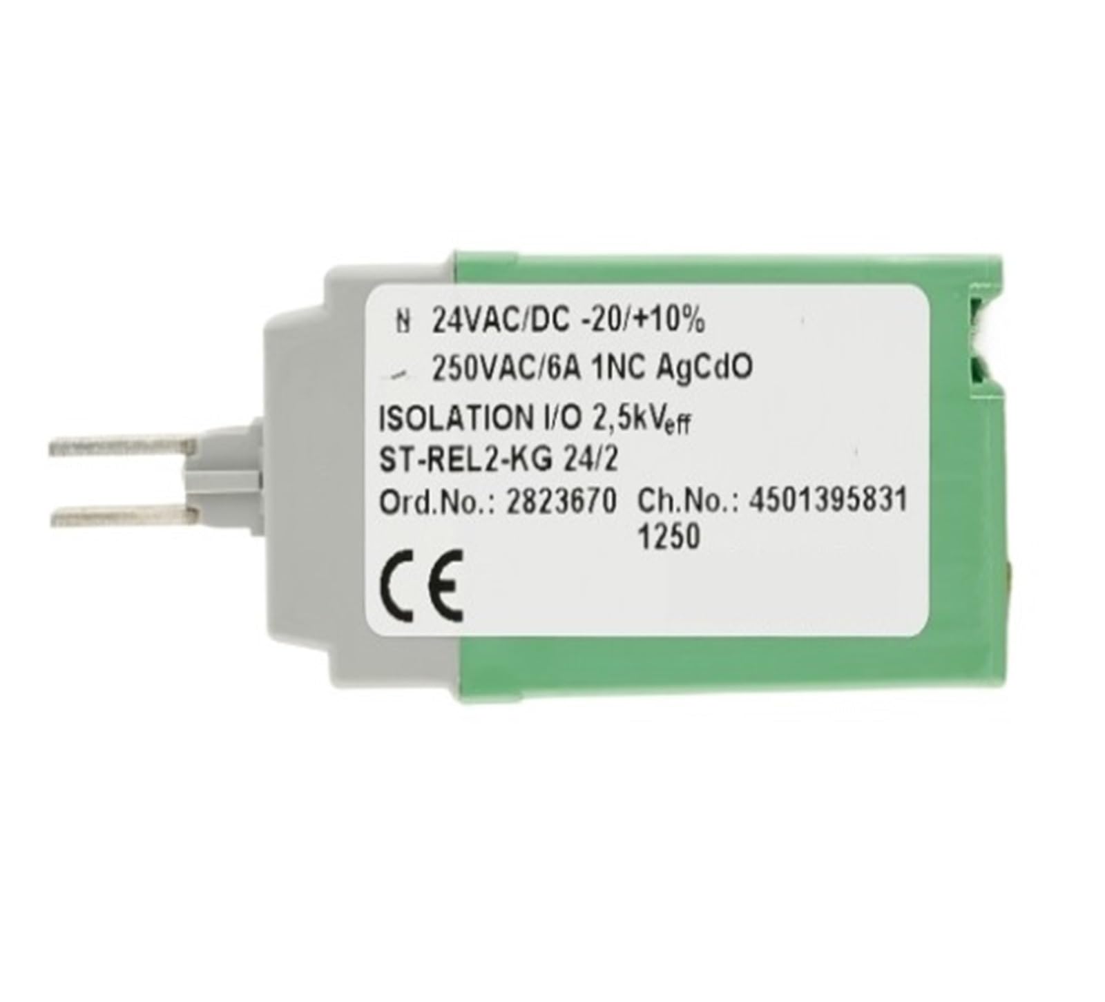 Conector de Retorno relé 2823670 para cableado limpio en armarios de control ST-REL2-KG