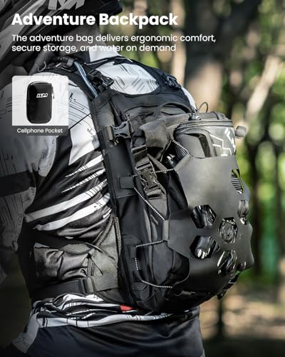 ILM Motorcycle Adventure Backpack Dirt Bike Portable Waterproof Bag for Men Women Dual Sport ATV Hiking BP02
