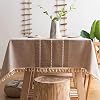 Pahajim Tablecloth Cotton Linen Tablecloths for Outdoor Rustic Table Cover Rectangle Table Cloths Farmhouse Table Cloth Camping tablecloths Coffee RectangleOblong55 x 118 Inch