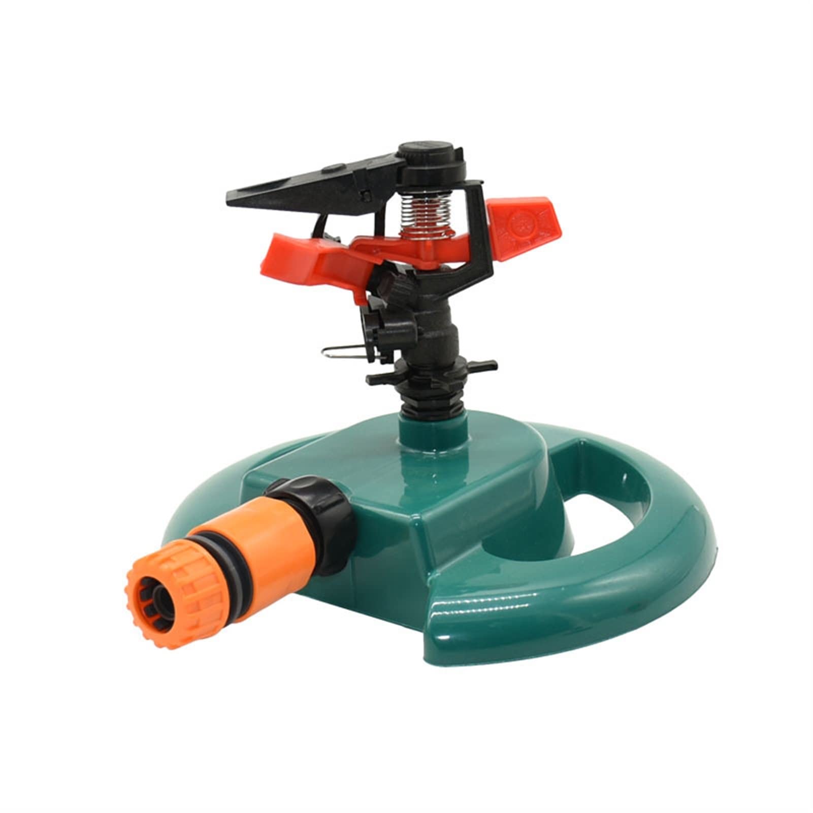 Verstellbarer Rasensprenger für den Garten mit rotierender Düse Rotierender Wassersprinkler Wippdüsen Bewässerungssystem für Gartengewächshäuser (Color : 1I2 Hose)