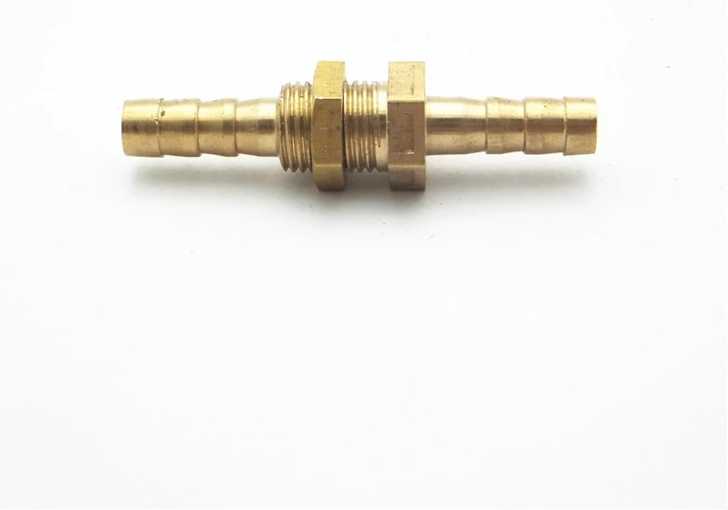 6mm Hose Bulkhead Brass Barbed Tube Pipe Fitting Coupler Connector For Fuel Gas Water