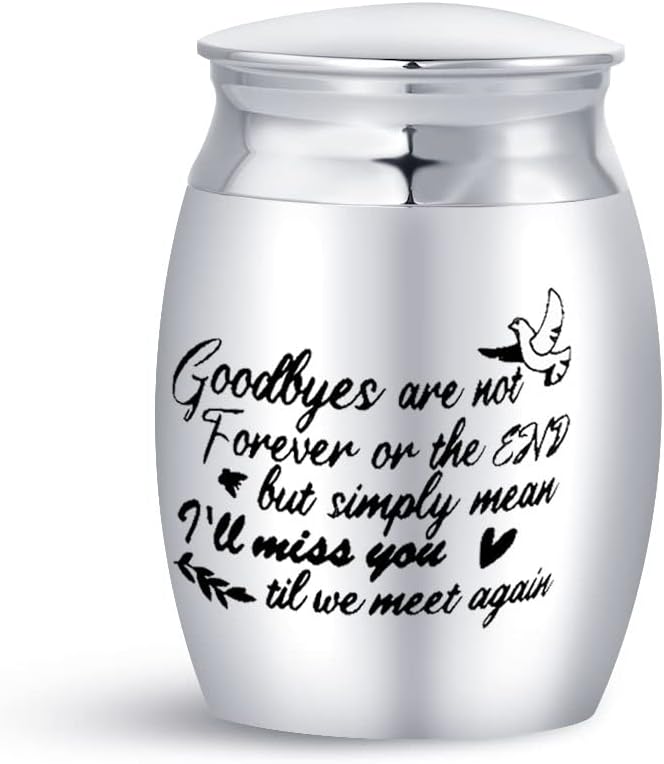 Mini Cremation Urn for Ashes Cremation Fumeral Memorial Keepsake Dog Cat Family Grandma Grandpa Mum Dad Husband Wife