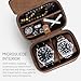 ROTHWELL 2 Watch Travel Case Storage Organizer for 2 Watches | Tough Portable Protection w/Zipper Fits All Wristwatches & Smart Watches Up to 50mm