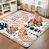 Baby Play Mats for Floor, Playpen Mat for Babies, Extra Thicker & Soft Floor Crawling Mat, Foldable Non-Slip Playmat Cushioned for Infants Toddlers (Brown, 50x50 Inch)
