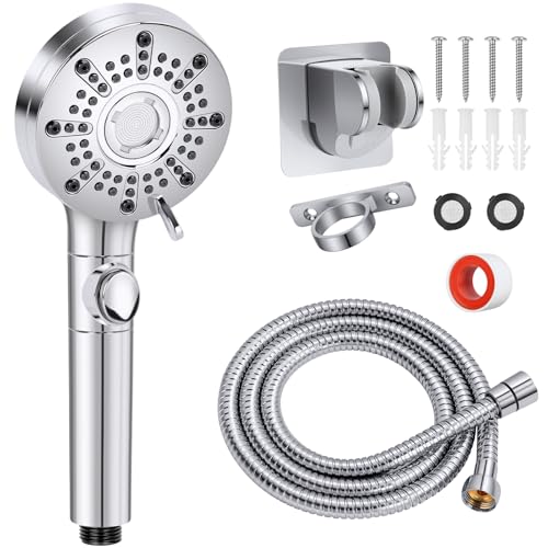Saidrip RV Shower Head with Hose Shower Head with Handheld 6 Modes High Pressure Shower Heads for Home/RV/Camper/Travel Trailer