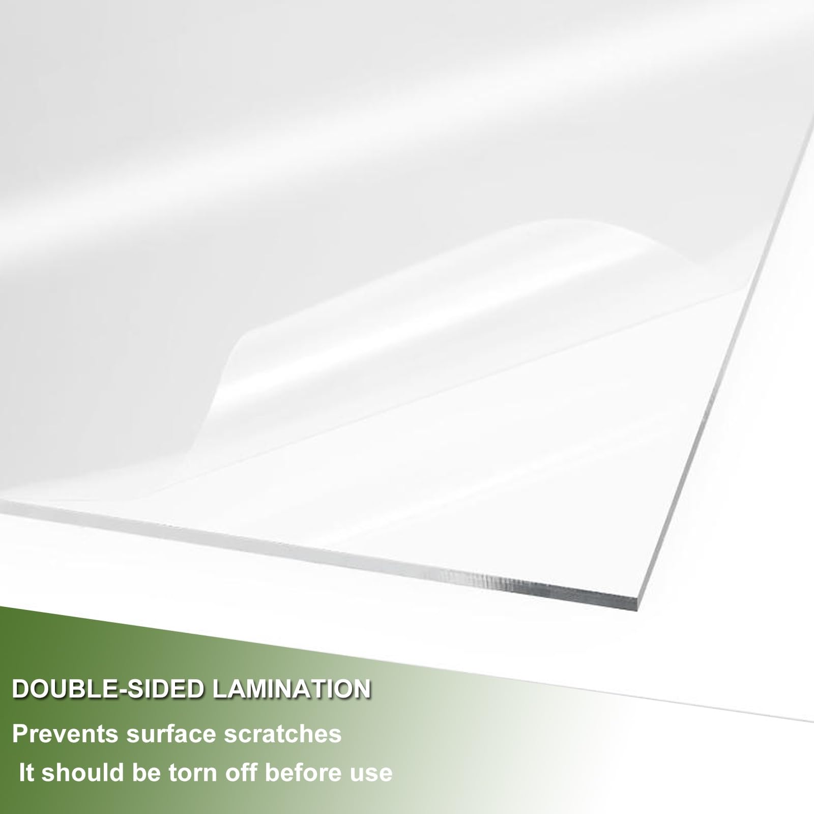 Polycarbonatplatten, Schlagfest, UV Beständig und Schneidbar, Geeignet for Heimdekoration, Außenschutz, Gewächshaus Platten（3mm)(60x80cm/24x31in)
