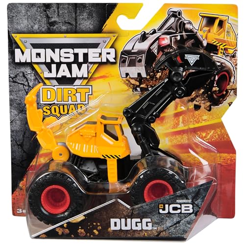 Monster Jam Dugg Dirt Squad excavatrice miniature en métal pour circuit
