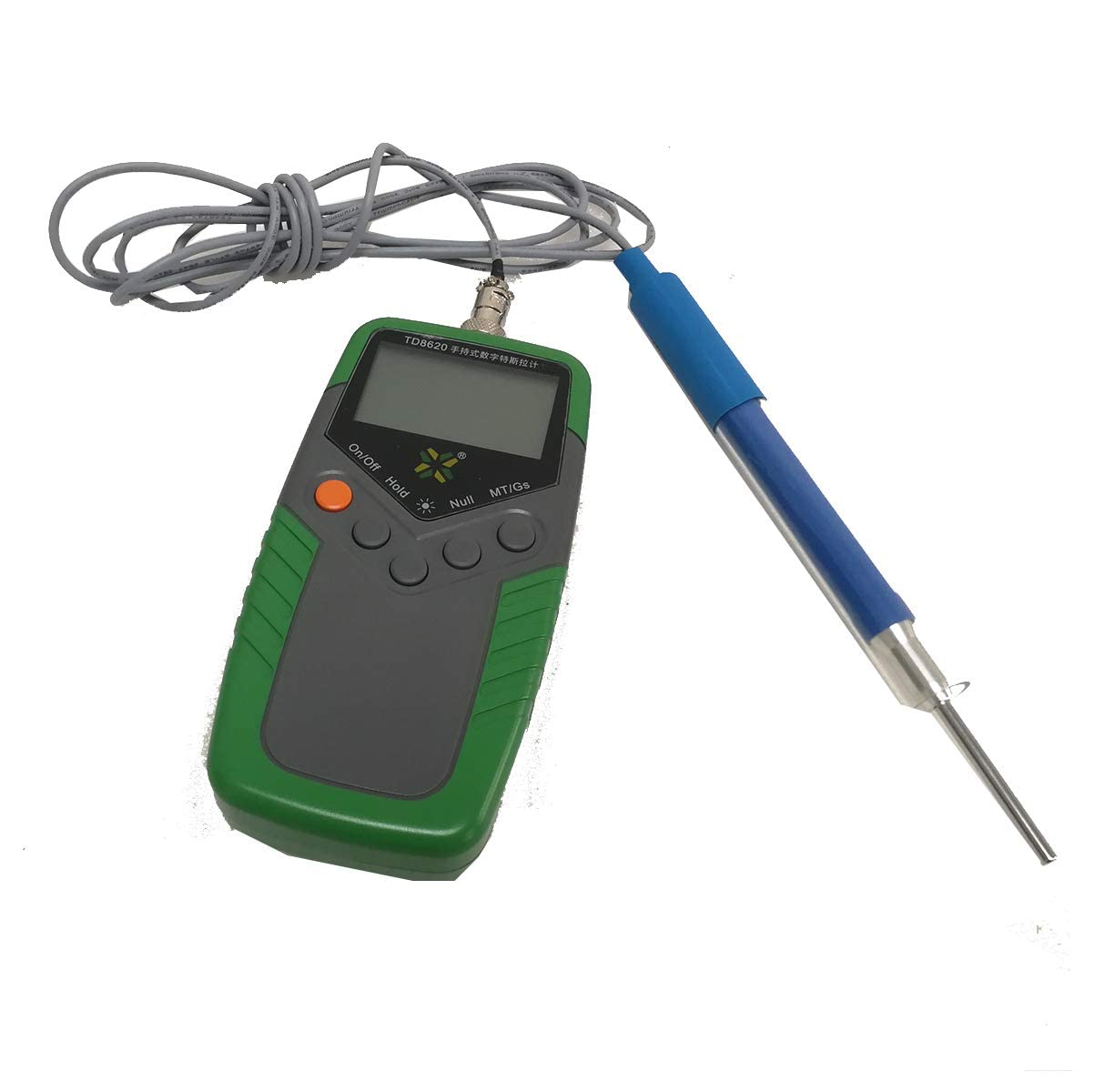 Handheld Gauss Meter Surface Magnetic Field Flux Tesla Meter with Axial Probe Accuracy 2% Range 200 mT 2000 mT
