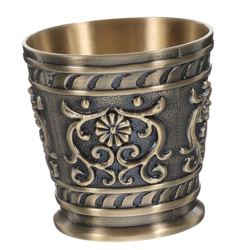 Ciieeo Copa De Vino De Bronce Vintage Hogar Taza De Metal Para Salas De Té Recipiente Para Licor Capacidad Para Fiestas