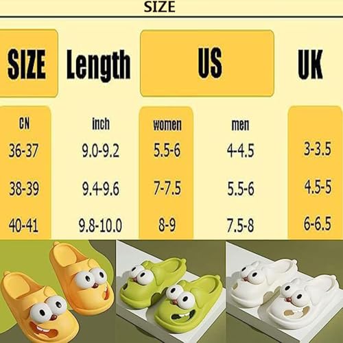 Tongue Slippers Couples, 2025 Cartoon 3D Big Eye Dog Non-slip Thick Sole Cloud Kissing Slides for Women2