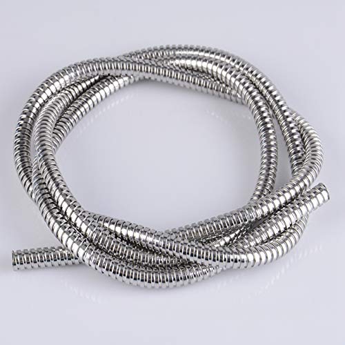 Guaina Cavi,Copri Cavi Elettrici 1 pz Tubo filettato in Metallo in Acciaio Inossidabile Tubo Flessibile in Metallo Ondulato Tubo Flessibile in Acciaio Inossidabile (Color : ID64mm OD73mm)